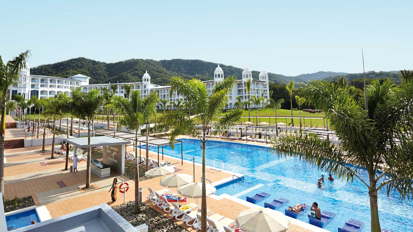 riu palace pool and resort view at RIU Palace in Costa Rica